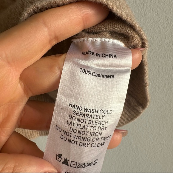 NWOT Quince Mongolian Cashmere Cropped Tank Sleeveless Knitted Top Oatmeal - Picture 7 of 8